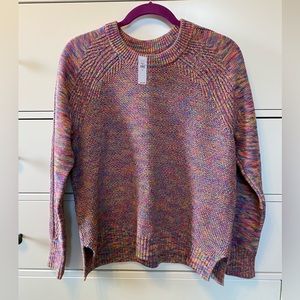 Gap women’s crew neck sweater - size medium - multicolored pink - nwt